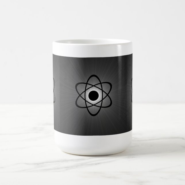 Nerdy Atomic Tasse, grau Kaffeetasse (Mittel)
