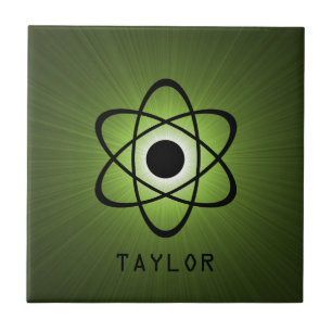 Nerdy Atomile, grün Fliese