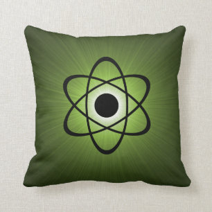 Nerdy Atomkissen, grün Kissen