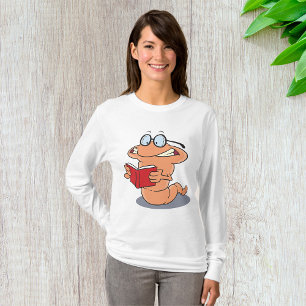 Nerdy Bookworm Lesen eines Buches T-Shirt