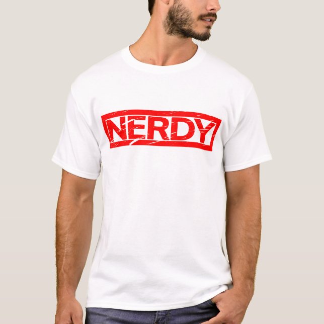 Nerdy Briefmarke T-Shirt (Vorderseite)