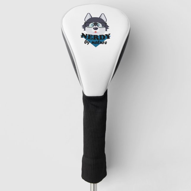 Nerdy by Nature Husky Golf Headcover (Vorderseite)