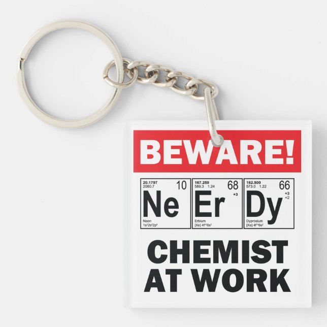 Nerdy Chemical Schlüsselanhänger (Vorderseite)