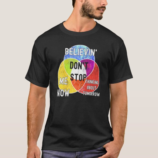 Nerdy Don't Stop Venn Diagram Algebra Math Teacher T-Shirt (Vorderseite)