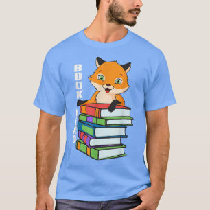 Nerdy Fox Book, Funny Animal Lover for Men Women, T-Shirt