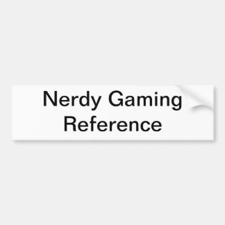 Nerdy Gamer-generischer Autoaufkleber