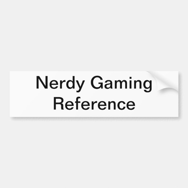 Nerdy Gamer-generischer Autoaufkleber (Vorne)