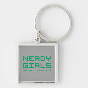 Nerdy Mädchen 2 Schlüsselanhänger