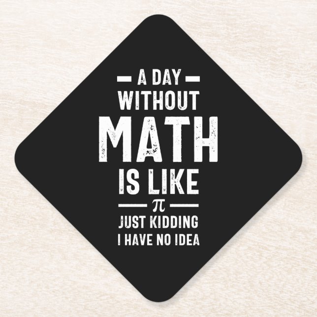 Nerdy Math Teacher Physik Mathematiker Geschenk Untersetzer (Vorderseite)
