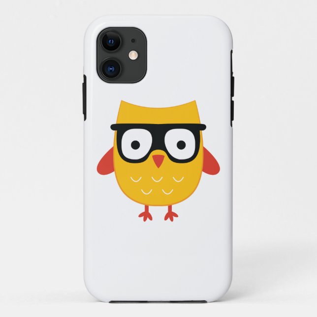 Nerdy Owl Case-Mate iPhone Hülle (Rückseite)