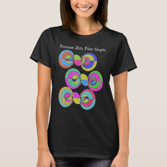 Nerdy Riemann Zeta Polar Graphs Math Analysis Teac T-Shirt (Vorderseite)