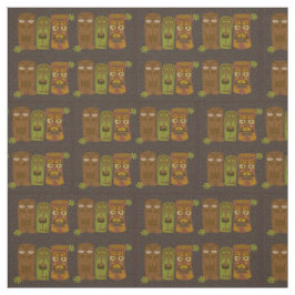 Nerdy Tikis Muster Stoff