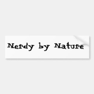 Nerdy von Natur aus Autoaufkleber