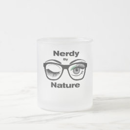 Nerdy von Nature Funny Geek Design mit Brille Mattglastasse