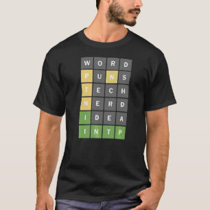 Nerdy Word Puzzle Game für Intp Word-Nerd T-Shirt