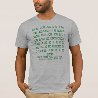 Nerdz binäre versteckte Mitteilung T-Shirt