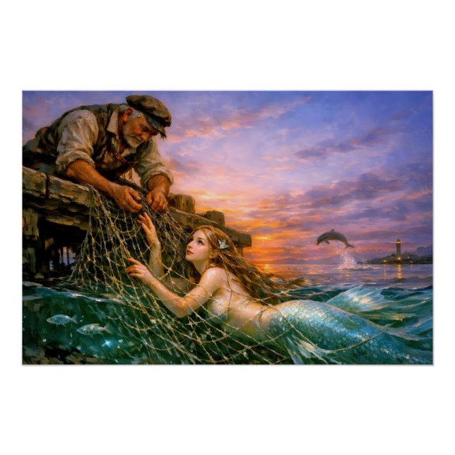 Nerithea und der moralische Fang - Fischermannot Poster (Vorderseite)