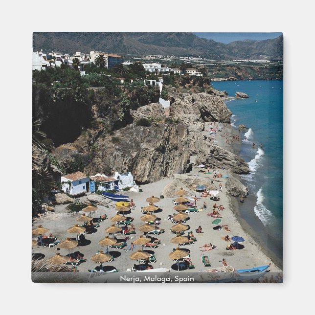 Nerja, Malaga, Spanien Magnet (Vorne)