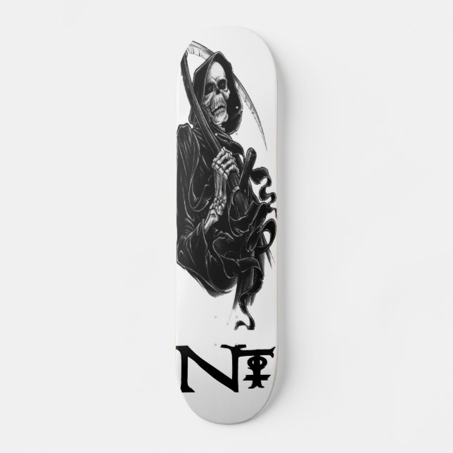 Nerkkotic Trendz grimmige Sensenmann-Plattform Skateboard (Vorderseite)