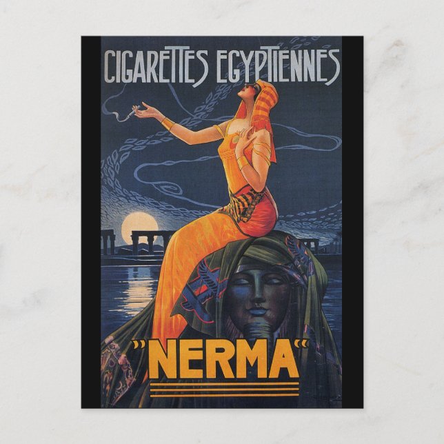 NERMA Ägyptische Zigaretten Postkarte (Vorderseite)