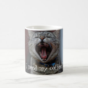 Nermal benötigt seinen Kaffee! Kaffeetasse