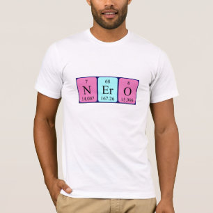 Nero Periodic Table Name Shirt