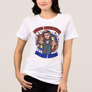 Nerv Zerstörer Ehemann Edition Grafik T-Shirt Tri-Blend Shirt