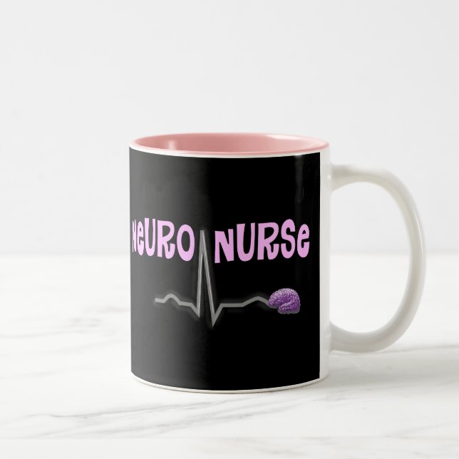 Nerven Krankenschwester-Geschenke Zweifarbige Tasse (Rechts)