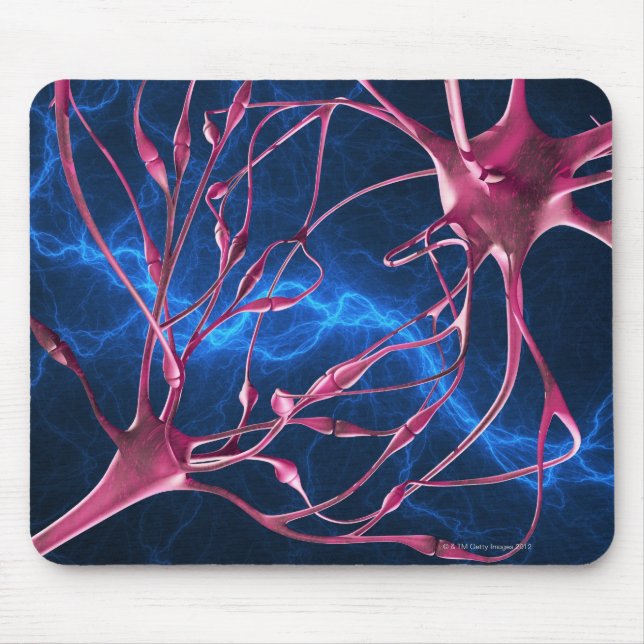 Nerven-Synapsen, Computergrafik. Mousepad (Vorne)