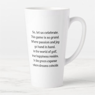 Nervenkitzel für Golfer Milchtasse