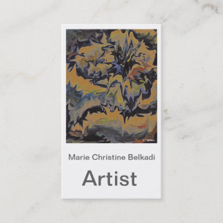 Nervöse abstrakte Kunst für berufliche Künstler Visitenkarte