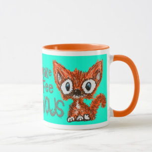 Nervöse Kaffeekitty-Tasse Tasse