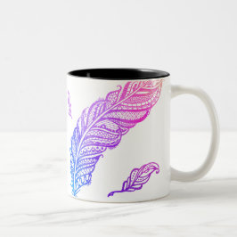 Nervöse u. schicke verwickelte zweifarbige tasse