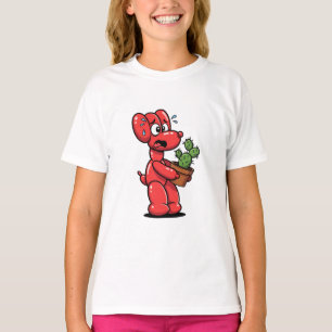 Nervöser Ballonhund Red Cactus Kids T-Shirt