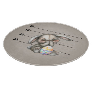 Nervous Bunny Polizei Gegenüberstellung Schneidebrett