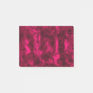 Nervous Energie Grungy Abstrakt Art Himbeere Rust. Post-it Klebezettel