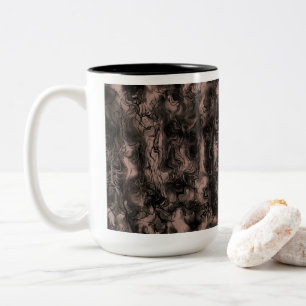 Nervous Energy Grungy Abstrakt Art Wüste nebel Zweifarbige Tasse