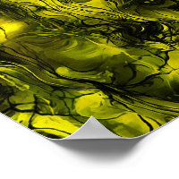 Nervous Energy Grungy Abstrakt Black and Yellow
