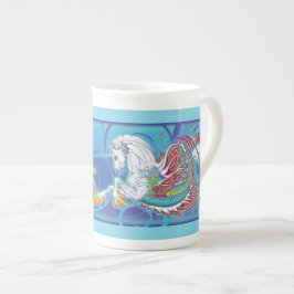 Nerz-Tasse Hippicorn Knochen-China 2017 Prozellantasse
