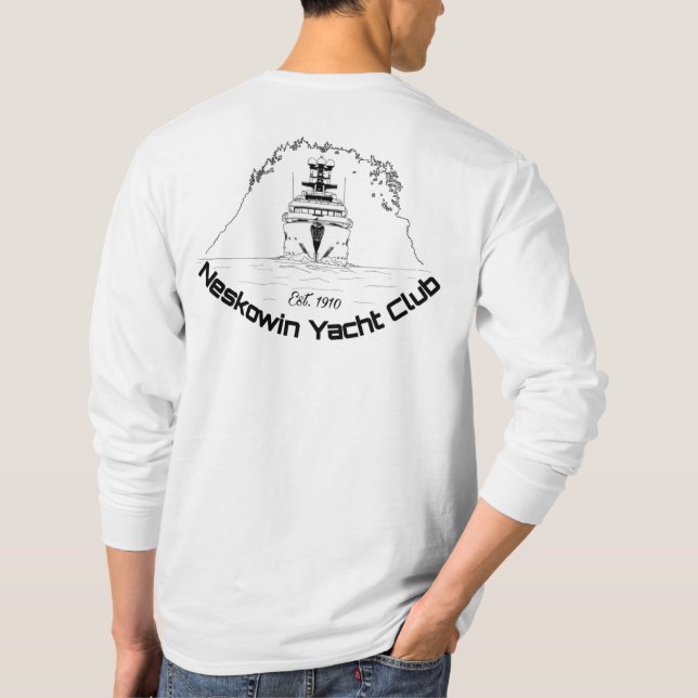 Neskowin Yacht Club - Die Super Yacht T-Shirt (Rückseite)
