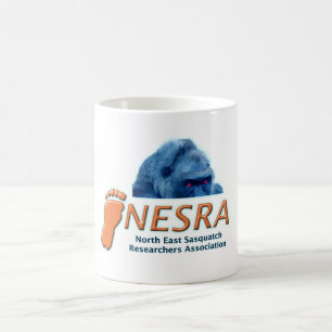 NESRA klassische weiße Keramik-Tasse - Logo u. Kaffeetasse