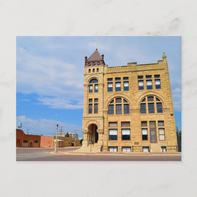 Ness Landkreis, Kansas, Bank Postkarte (Vorderseite)