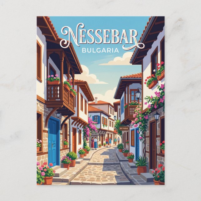 Nessebar Bulgarien Postkarte (Vorderseite)
