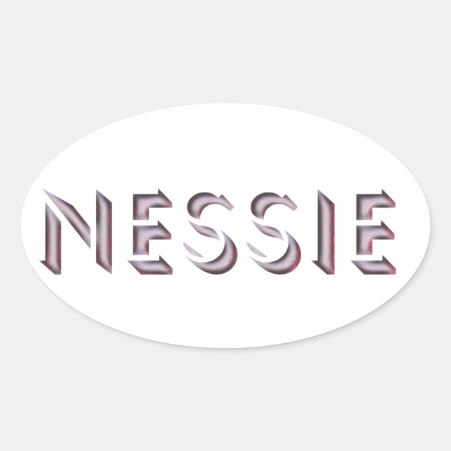 Nessie-Aufkleber Ovaler Aufkleber (Vorderseite)