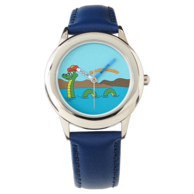 Nessie (Loch Ness Monster) Armbanduhr (Vorderseite)