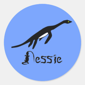 Nessie Runder Aufkleber