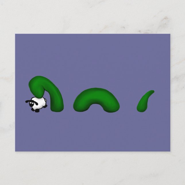 Nessie Sheep Postcards Postkarte (Vorderseite)