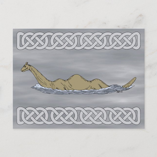 Nessie the Loch Ness Monster Postkarte (Vorderseite)