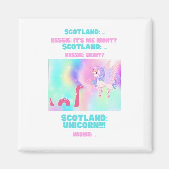 Nessie/Unicorn Magnet (Vorne)