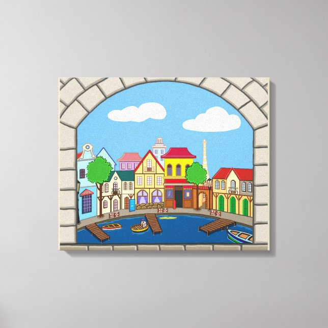 Nessie's Harbour Leinwanddruck (Vorderseite)